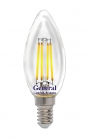 Диммируемая светодиодная лампа General свеча LED 8W E14 (прозрачная) 4500K