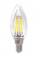 Диммируемая светодиодная лампа General свеча LED 8W E14 (прозрачная) 4500K