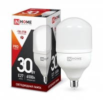 Светодиодная лампа IN HOME высокой мощности LED 30W E27 6500K