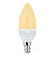 Светодиодная лампа Ecola свеча LED 4,4W E14 (алюминий) золотистая