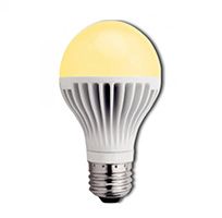Светодиодная лампа Ecola в форме шара LED 8,1W A60 E27 (алюминий) золотистая