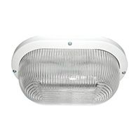 Уличный овальный светильник Ecola Light GX53x2 IP65 (прозрачное стекло) белый