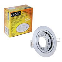 Поворотный встраиваемый светильник Ecola GX53 FT9073 белый