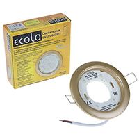 Встраиваемый легкий светильник Ecola GX53 DGX5315 золото