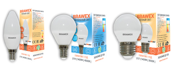  светодиодные лампы BRAWEX SENSE